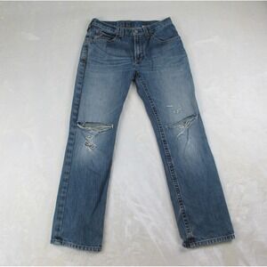 Ariat Pants Mens 31 Blue Denim Jeans M2 10F Straight Leg Pockets Casual 31X32*